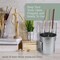 Stainless Steel Paint Brush Washer with Wash Tank, Spiral Holder, and Sediment Grate - Oil Paint Brush Cleaner for Artists